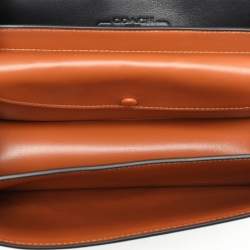 Coach Black Leather Bandit Flap Bag