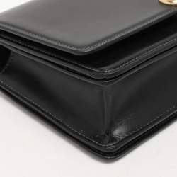 Coach Black Leather Bandit Flap Bag