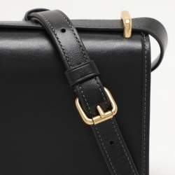 Coach Black Leather Bandit Flap Bag
