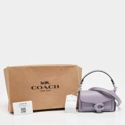 Pre Owned Coach Purple Leather Tabby 12 Crossbody Bag