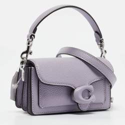 Pre Owned Coach Purple Leather Tabby 12 Crossbody Bag