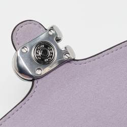 Pre Owned Coach Purple Leather Tabby 12 Crossbody Bag