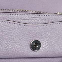 Pre Owned Coach Purple Leather Tabby 12 Crossbody Bag