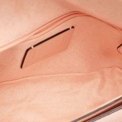 Coach Peach/Coral Pink Leather Colorblock Georgie Shoulder Bag