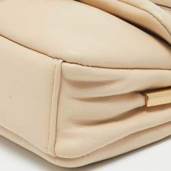 Coach Light Beige Leather Pillow Tabby Shoulder Bag