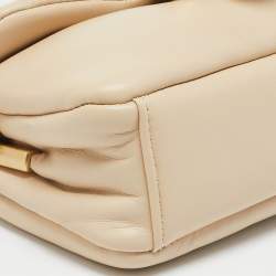 Coach Light Beige Leather Pillow Tabby Shoulder Bag