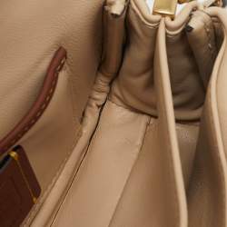 Coach Light Beige Leather Pillow Tabby Shoulder Bag