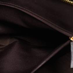 Coach Black/Brown Signature Coated Canvas Meadow Shoulder Bag
