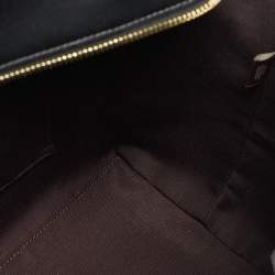 Coach Black/Brown Signature Coated Canvas Meadow Shoulder Bag