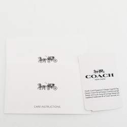Coach Light Khaki Signature Coated Canvas Zip Around Wallet