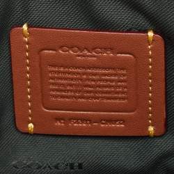 مملوكة مسبقًا Coach Green Signature Embossed Leather Kira Double Zip Crossbody Bag