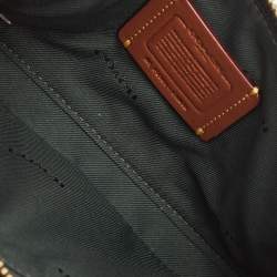 مملوكة مسبقًا Coach Green Signature Embossed Leather Kira Double Zip Crossbody Bag