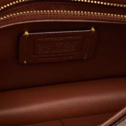 Pre Owned Coach Beige/Brown Signature Coated Canvas and Leather Hayden Crossbody Bag