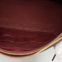 Coach Burgundy Croc Embossed Leather Nina Tote