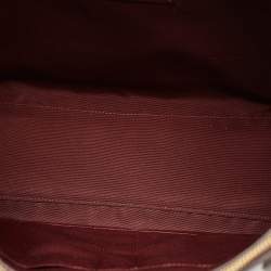 Coach Burgundy Croc Embossed Leather Nina Tote