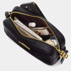 Pre Owned Coach Mini jamie Black Signature Canvas Camera Bag