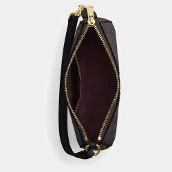 Pre Owned Coach Nolita 19 Black Signature Canvas Handbag