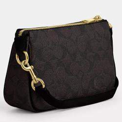 Pre Owned Coach Nolita 19 Black Signature Canvas Handbag