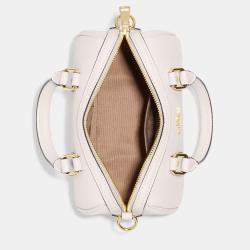 Pre Owned Coach Mini Rowan white leather Handbag