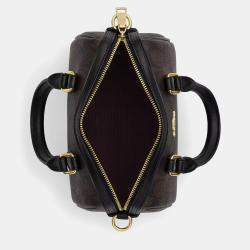 Pre Owned Coach Mini Rowan Black canvas Handbag