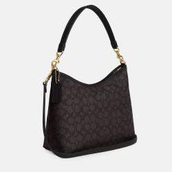 Pre Owned Coach Laurel Signature Canvas Black Handbag