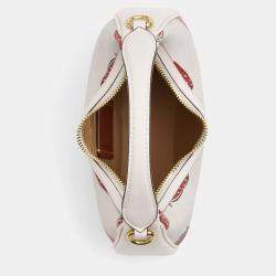 Pre Owned Coach Carmen coated canvas Strawberry Print Gold Chalk Multi Handbag