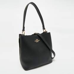 مملوكة مسبقًا حقيبة باكت كوتش جلد سوداء تاشا