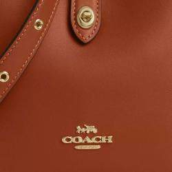 Pre Owned Coach Hadley mini Tan Leather Crossbody bag