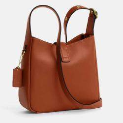 Pre Owned Coach Hadley mini Tan Leather Crossbody bag