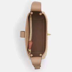 Pre Owned Coach Hadley mini Natural signature Canvas Crossbody bag