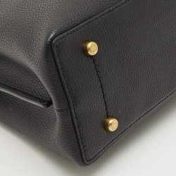 Pre Owned Coach Black Leather Willow Soft Bucket Bag