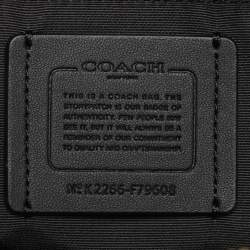 Pre Owned Coach Black Leather Gallery Tote