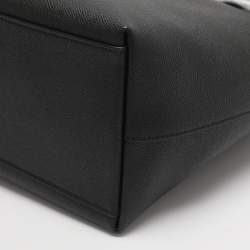 Pre Owned Coach Black Leather Gallery Tote