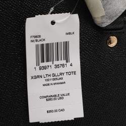 Pre Owned Coach Black Leather Gallery Tote