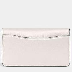 مملوكة مسبقًا Coach Tabby Chalk Leather Crossbody Wristlet