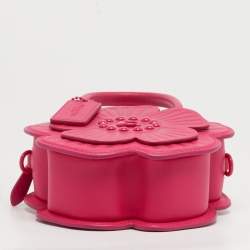 مملوكة مسبقًا Coach Tea Rose Magenta Leather Crossbody Bag