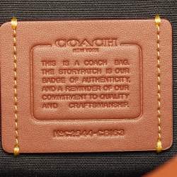 Pre Owned Coach Warner Brown Leather Crossbody Bag