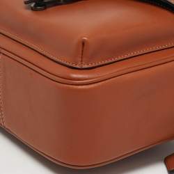Pre Owned Coach Warner Brown Leather Crossbody Bag