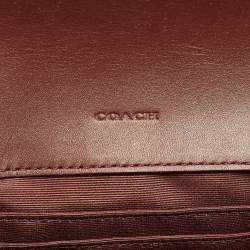 مملوكة مسبقًا حقيبة كروس بدن كوتش جلد سفينو خمري / وردي خوخي