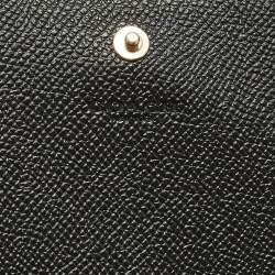 مملوكة مسبقًا Coach Black Leather Slim Trifold Wallet