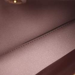 Pre Owned حقيبة دلو جلد أبيض كوتش مولي