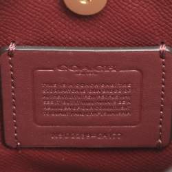 Pre Owned حقيبة دلو جلد أبيض كوتش مولي