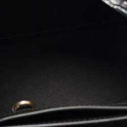 Pre Owned حقيبة ساتشل كوتش قماش مطلي وجلد شهي فر بني/أسود