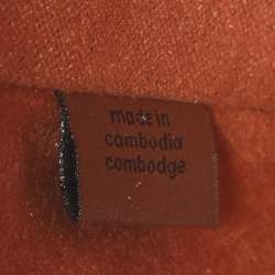 Pre Owned حقيبة كتف كوتش ستوديو جلد لامع أرجواني غامق