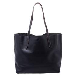 Pre Owned Coach Black Leather Keith Haring Love Shopper Tote