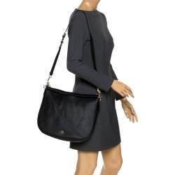 مملوكة مسبقًا Coach Black Leather  Chelsea 32 Hobo