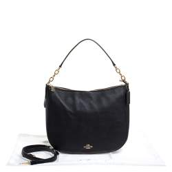 مملوكة مسبقًا Coach Black Leather  Chelsea 32 Hobo