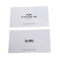 Coach Brown Signature Printed Coated Canvas Ava Top-Zip Tote