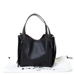 Coach Black Suede and Leather Harmony Shoulder Bag
