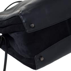 Coach Black Suede and Leather Harmony Shoulder Bag